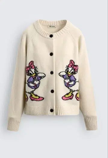 완판 레어! 울 가디건 zara DISNEY 데이지