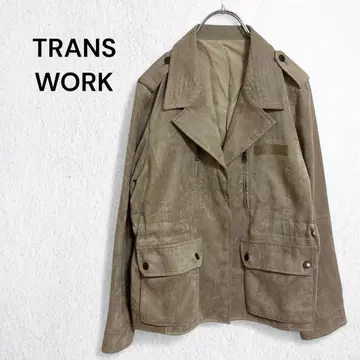 변압기 워크 자켓 아우터 겉옷 스웨이드풍 밀리터리 캐주얼
