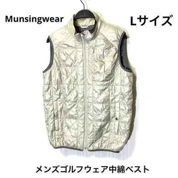 Munsingwear 남성용 골프웨어 충전솜 베스트 L 사이즈 실버