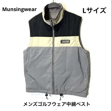 Munsingwear 남성용 골프웨어 충전솜 베스트 L 리버서블