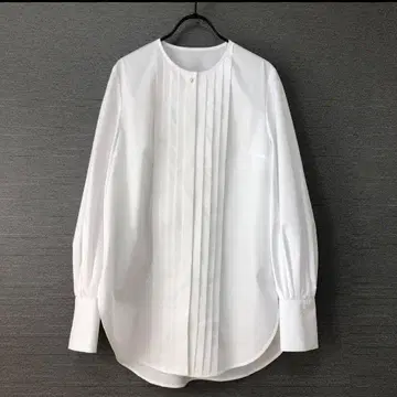 LOULOU WILLOUGHBY 턱 퍼프 블라우스