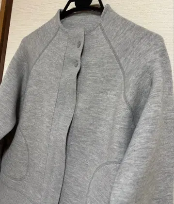 앙코르 키 로고 자수 보틀넥 자켓 겉옷