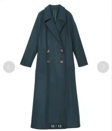 아메리 LITTLE FLARE LONG COAT 롱 코트 그린 M