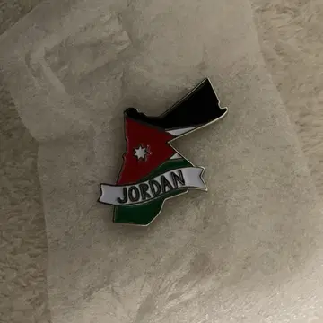 오사카 간사이 만박 요르단 핀 배지 지도 핀 배지 새상품