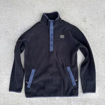 BURTON 블랙 플리스 자켓 M 버튼