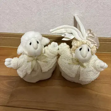 토끼와 양 봉제 인형 세트