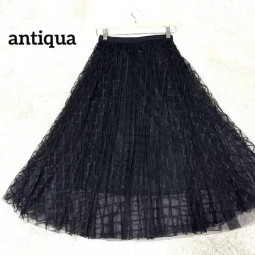 antiqua 안티카 샤샤 스커트 블랙