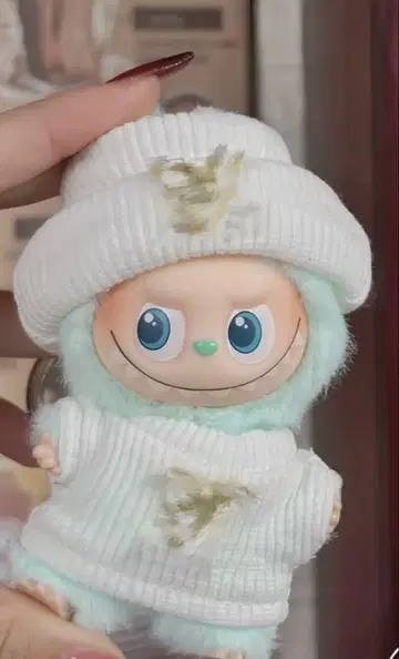 봉제 인형 옷 갈아입기 의류 세트 스카이블루와 화이트