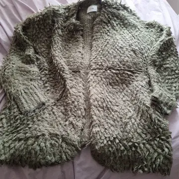 CLANE 올리브 그린 가디건 긴팔