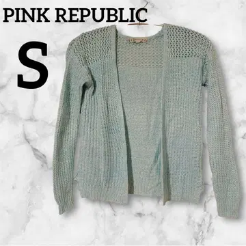 하나뿐인 PINK REPUBLIC 스카이블루 긴팔 가디건 S 사이즈