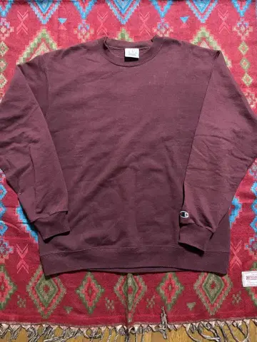 Champion 버건디 맨투맨 무지