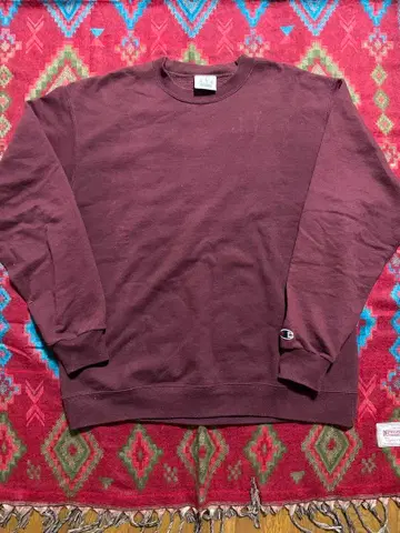 Champion 버건디 맨투맨 무지