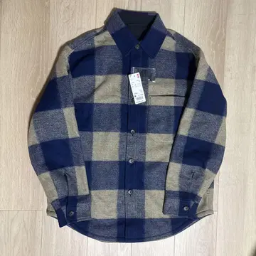 UNIQLO 유니클로 오버 셔츠 자켓 체크