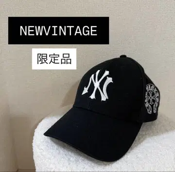 한정품 [ NEW VINTAGE ] NY 로고 블랙 캡