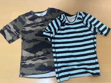 patagonia 카모 패턴 스트라이프 패턴 T셔츠 2장 세트 래쉬가드
