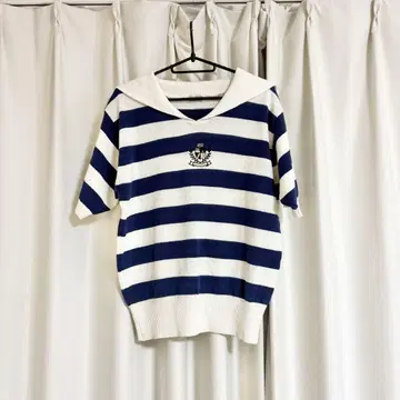 GRANDPA'S PRESENT 니트 스웨터 보더 세일러 새상품급