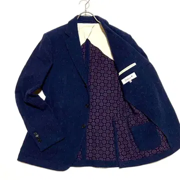 올빼미 라니피치오 루이지 자니에리 자켓 트위드 블루 48