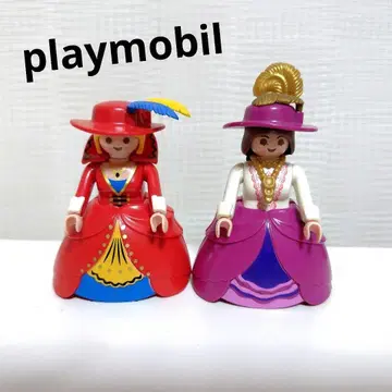 플레이모빌 여성 레이디 귀부인 모자 모습 드레스 2체 빅토리아