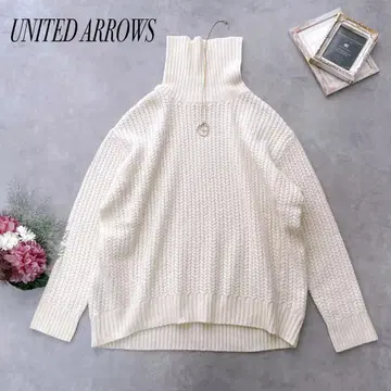 새상품급 유나이티드 애로우즈 케이블 니트 캐시미어 혼방 터틀넥