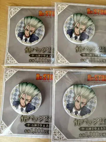 Dr.stone 훼미리마트 캔뱃지 이시가미 센쿠