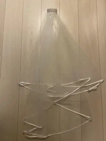 2단 웨딩 베일 90cm