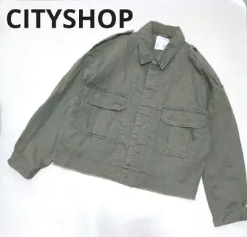 CITYSHOP 시티샵 밀리터리 자켓 블루종 카키