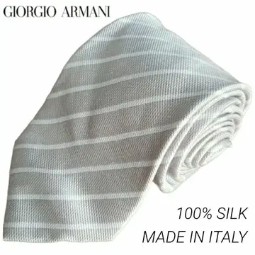 GIORGIO ARMANI 조르지오 아르마니 베이지 실크 넥타이