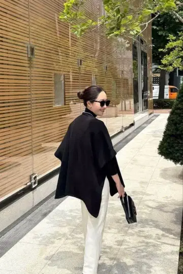 YONFA 요운파 니트 케이프 가디건 판초