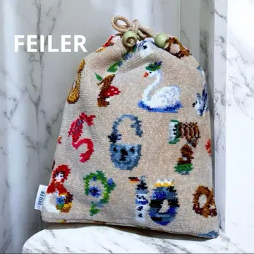 FEILER 페이러 숫자 동물 슈니르 복조리 파우치 베이지 계열