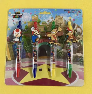 USJ 한정판 볼펜 세트 슈퍼 닌텐도 월드 마리오 돈키