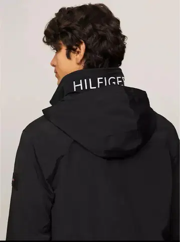 HILFIGER 블랙 나일론 자켓 S