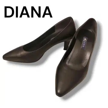 [ 새상품급 ] DIANA 블랙 스틸레토 펌프스 24cm