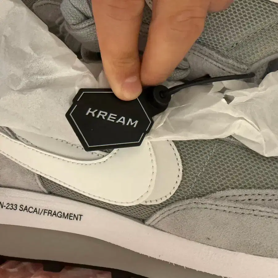Nike Sacai Fragment LDWaffle Grey 275mm