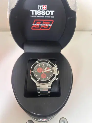 티쏘 T-레이스 마르크 마르케스 세계 한정판 3993도 친필 사인입