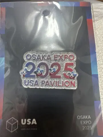 오사카 간사이 만박 EXPO2025 미국 파빌리온 스파크 핀 배지