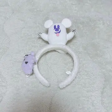디즈니 할로윈 유령 머리띠 D할로 봉제 인형 참 보라색