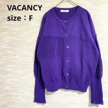 바칸시 VACANCY 패치워크 데미지 니트 가디건 [ F ] 1344