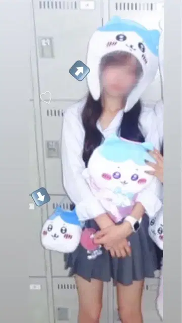 하치와레 모자 미니백 세트