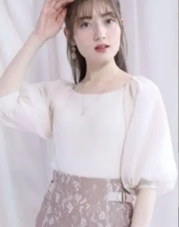 소매 쉬폰 볼륨 니트 마이 스트라다 저스길리티