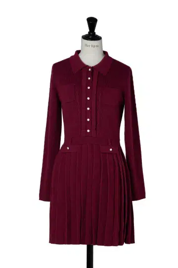 Margot Pleated Knit Mini Dress