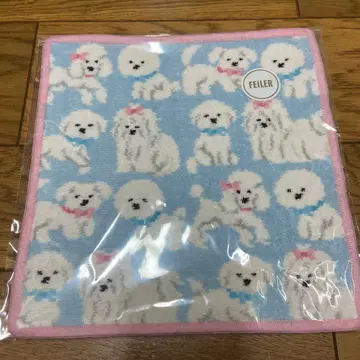 FEILER LOVERARY 강아지 패턴 손수건 모후모후