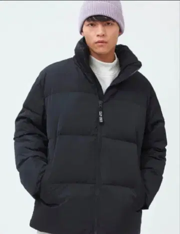 새상품급 GAP 헤비 웨이트 오버 사이즈 다운 자켓 L 블랙