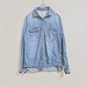 LOWRYS FARM 데님 셔츠 긴팔 M 사이즈 로리즈팜