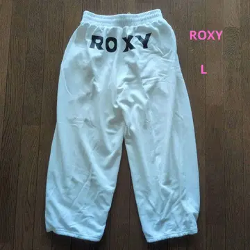 [ 새상품급 ] ROXY 화이트 조거 팬츠 L