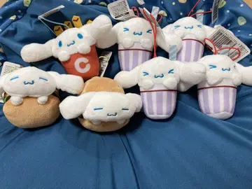 산리오 시나모롤 시나몬 버거샵 마스코트 3종 컴플리트