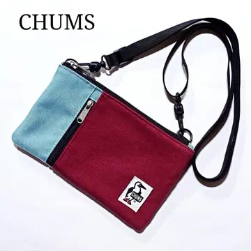 CHUMS 참스 스마트폰 숄더 맨투맨 나일론 백 파우치