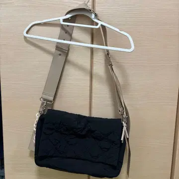 S/ile Sile 씰 숄더백 블랙 나일론 퀼팅