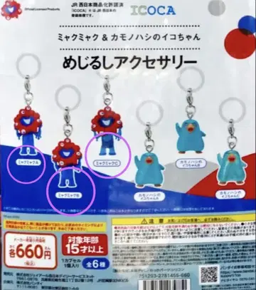 오사카 간사이 만박 JR 서일본 메지루시 액세서리 미크미크 하자품
