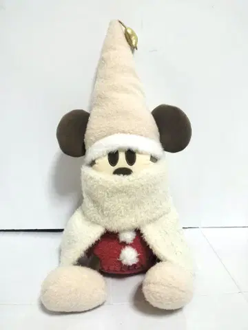 릴린린 미키 크리스마스 봉제 인형 디즈니 리조트 화이트