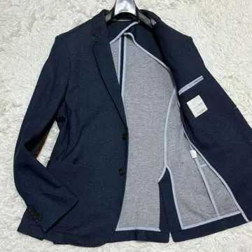 컨디션 최상 L 사이즈 ZARA 데님 라이크 테일러드 자켓 네이비